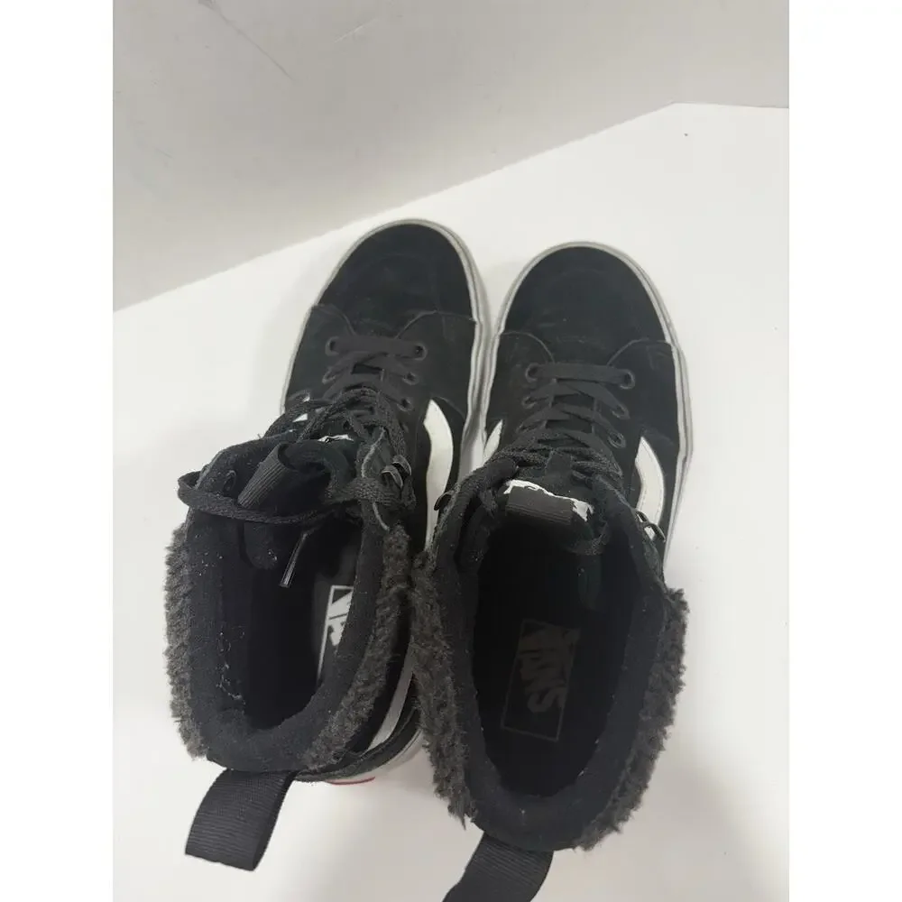 Vans Filmore Vansguard Shoes Women's Sz 10 Black White Lined High Top Sneakers‎